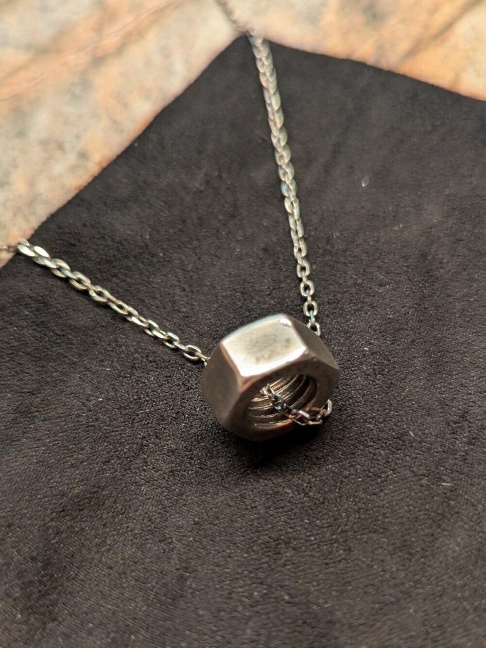 KrisVanAssche Bolt Sterling Silver Pendant and Necklace - Picture 3 of 5
